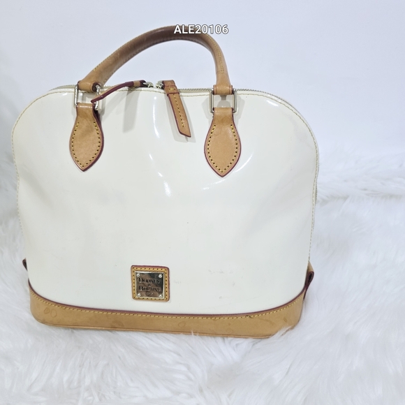 Dooney & Bourke Cream and Tan Satchel - Picture 12 of 12